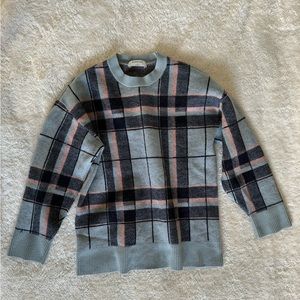 Aritzia Plaid Merino Wool Sweater, Babaton, Women Small